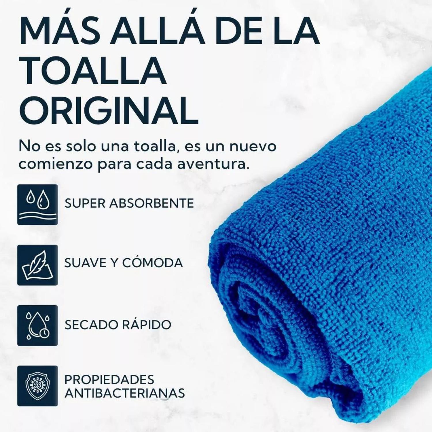 Toalla Microfibra Terrying 40x80cm - Secado Rapido - Four-5