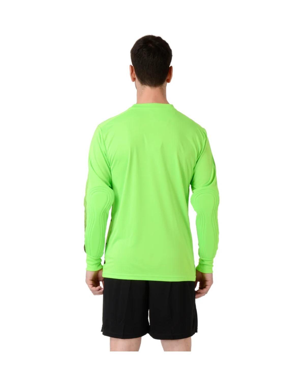 Conjunto Arquero Futbol Four Verde Lima Negro - Talla M-3