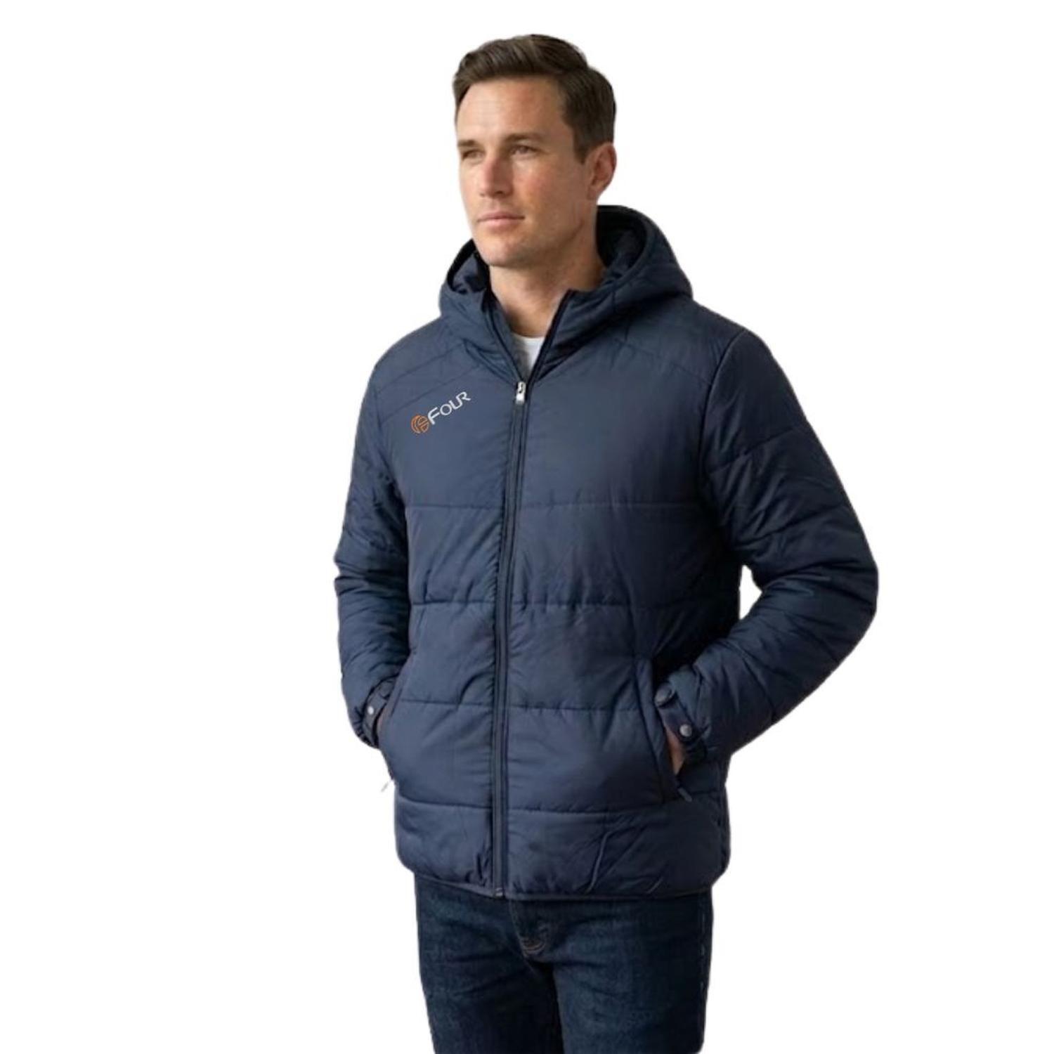 Parka Chaqueta Térmica Four Sport Azul Marino - Con Capucha-1