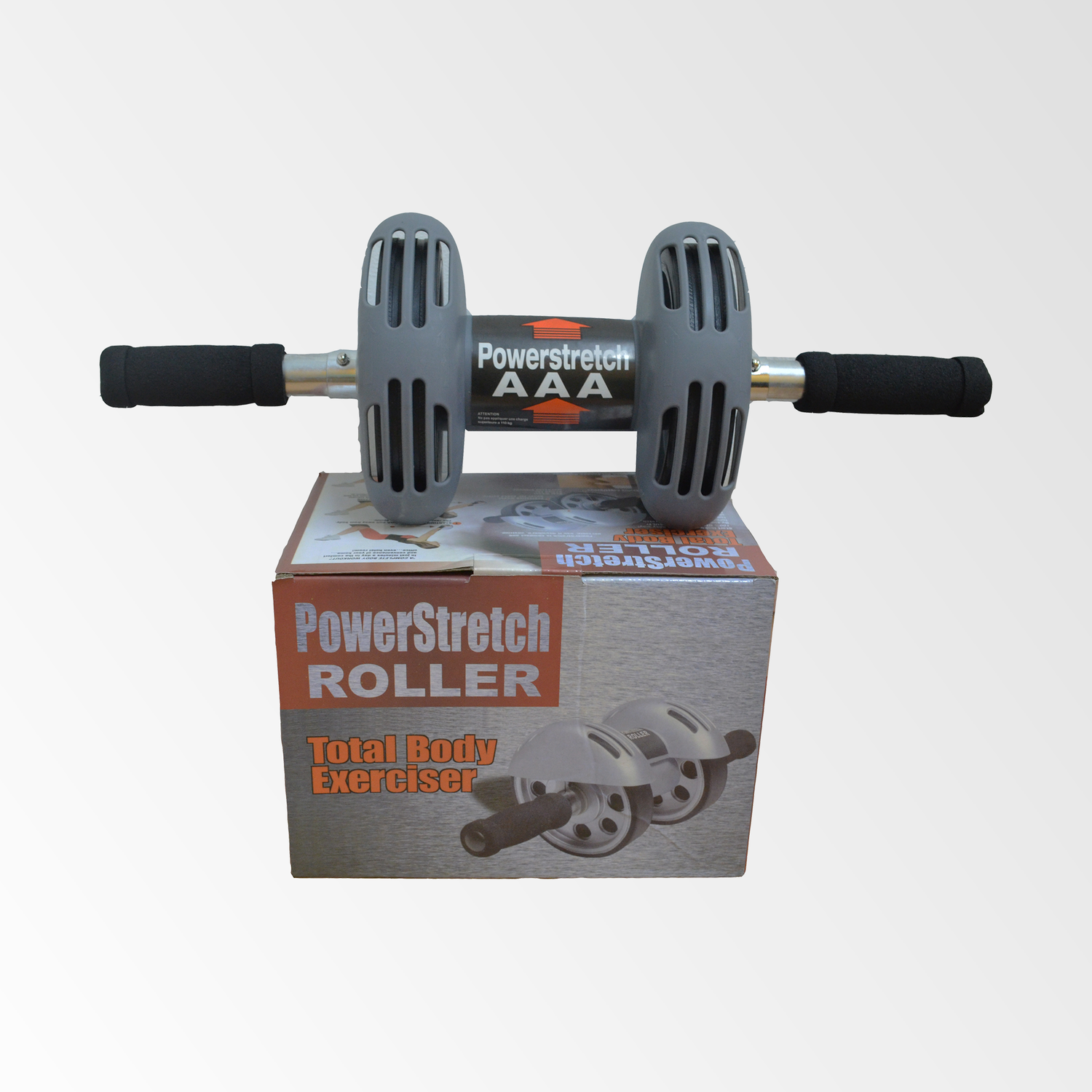 Rueda de Ejercicios Abdominales de 2 Ruedas con Protección-2