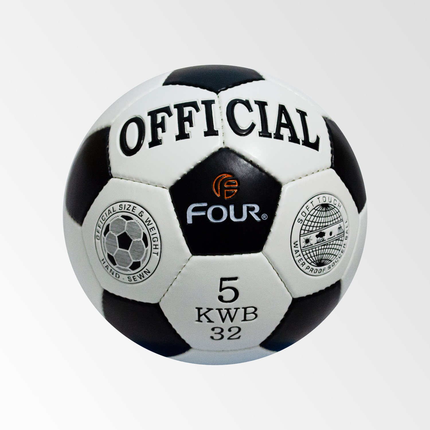Balón de Futbol N°5 Four Oficial Blanco Negro-2