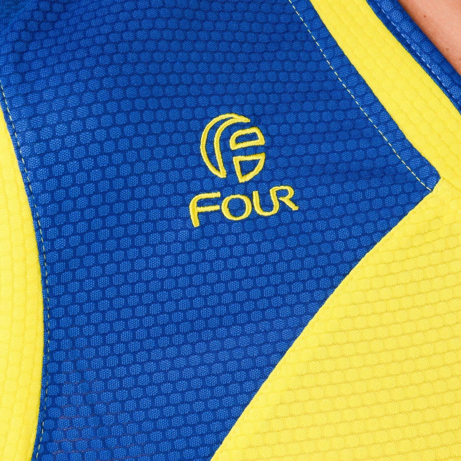 Conjunto de Básquetbol Four Houston Amarillo/Azul-2