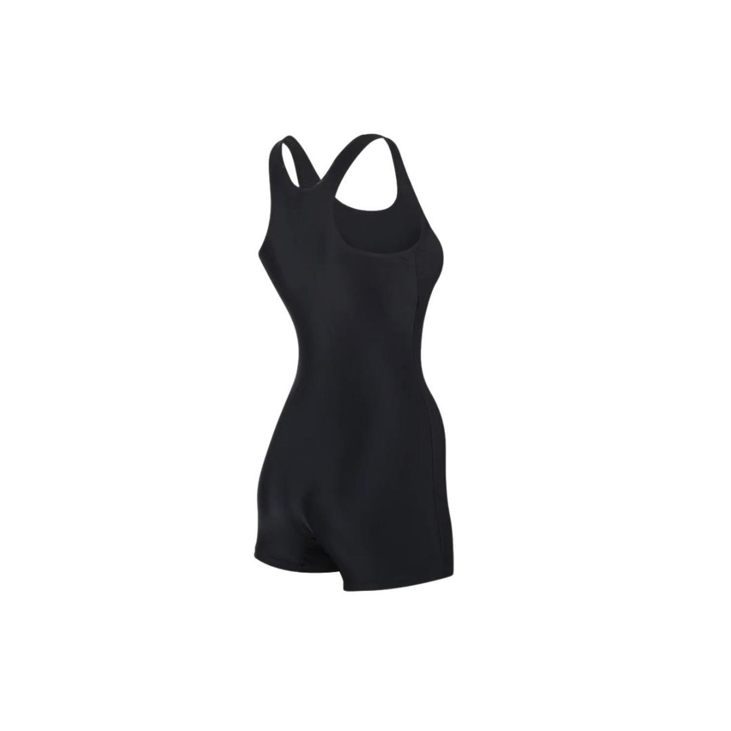 Traje Baño Natación Four Mujer Negro Corte Short Boxer-3