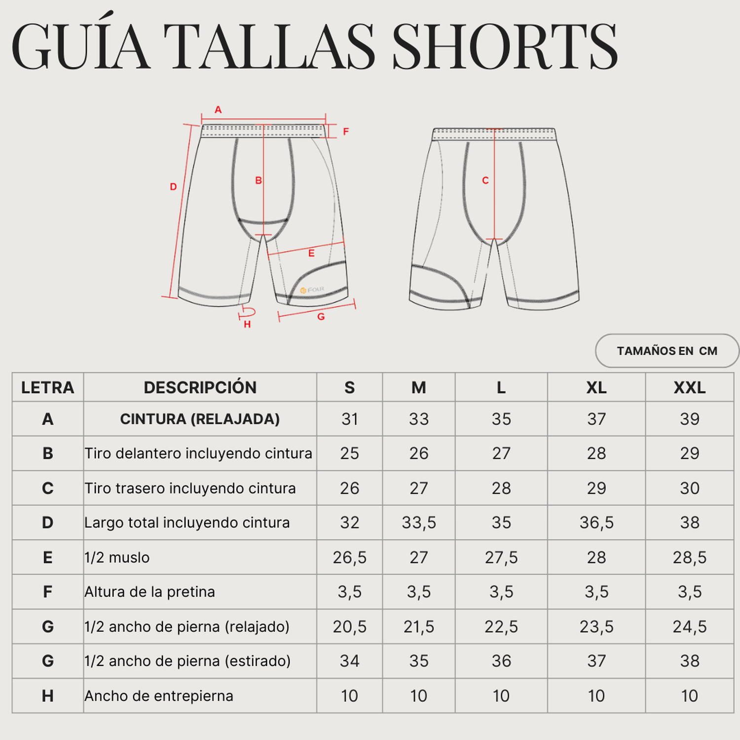 Short Primera Capa de Compresión Hombre - Four-2