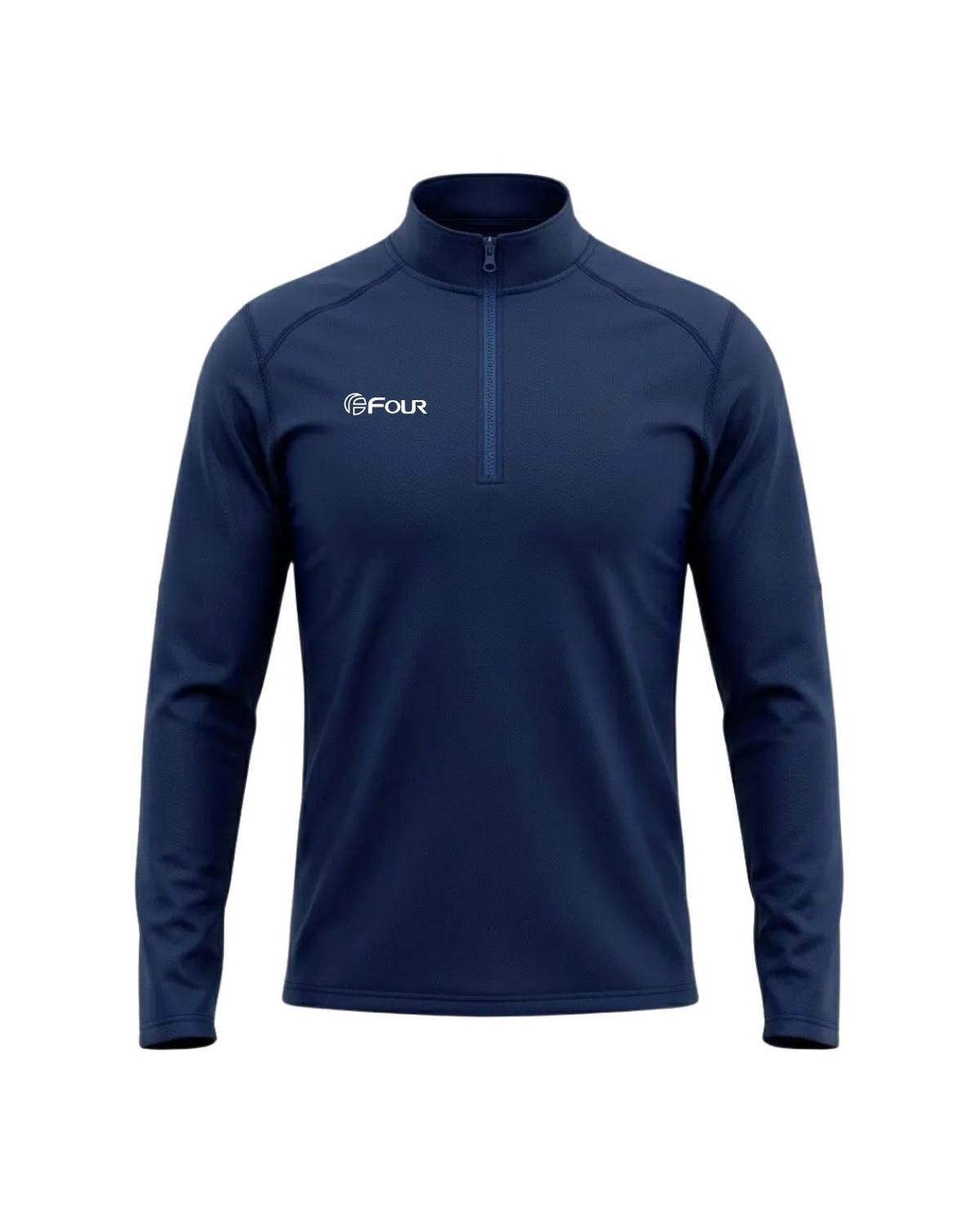 Polerón Deportivo Four Half Zip Azul Marino Hombre-2