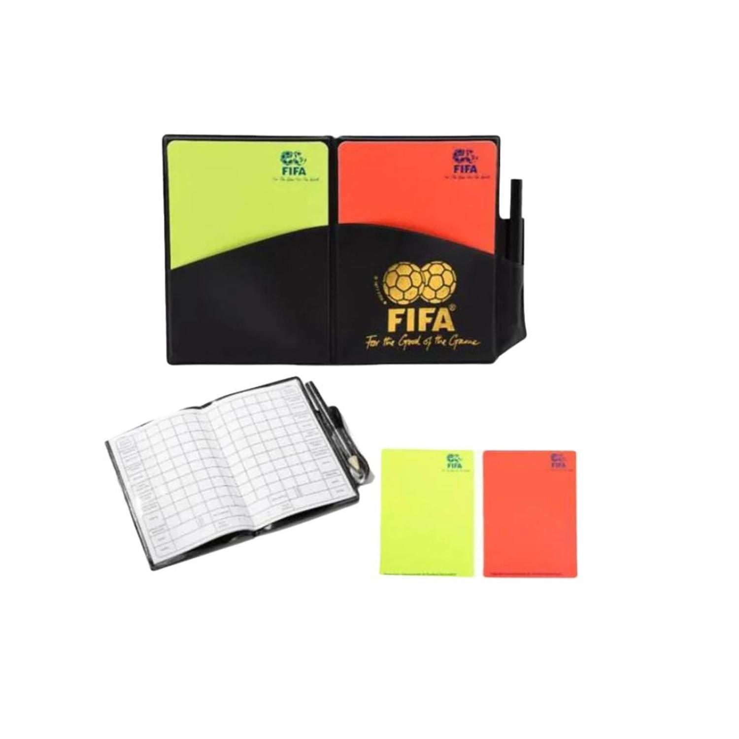 Set Tarjetas de Arbitro FIFA + Libreta Anotaciones-2