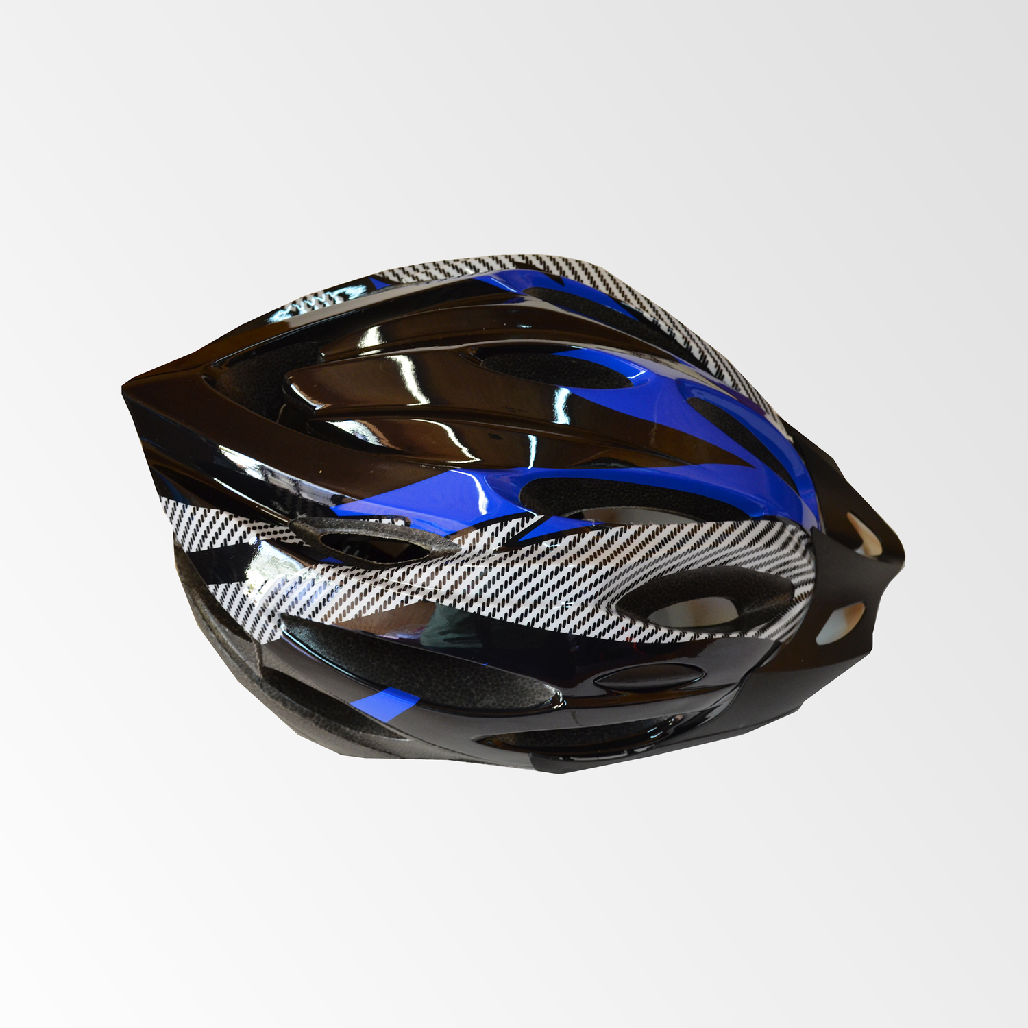 Casco Bicicleta Ajustable Adulto - Azul Negro-2