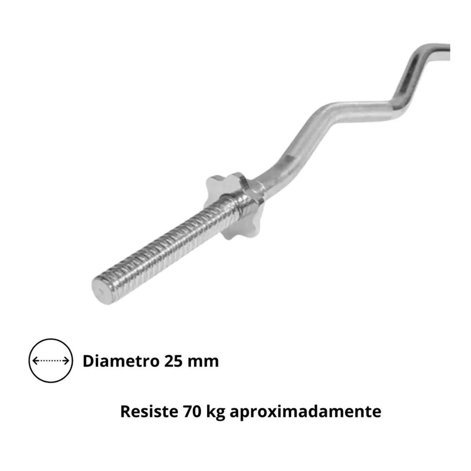 Barra Z Preolímpica 1.2m Cromada-2