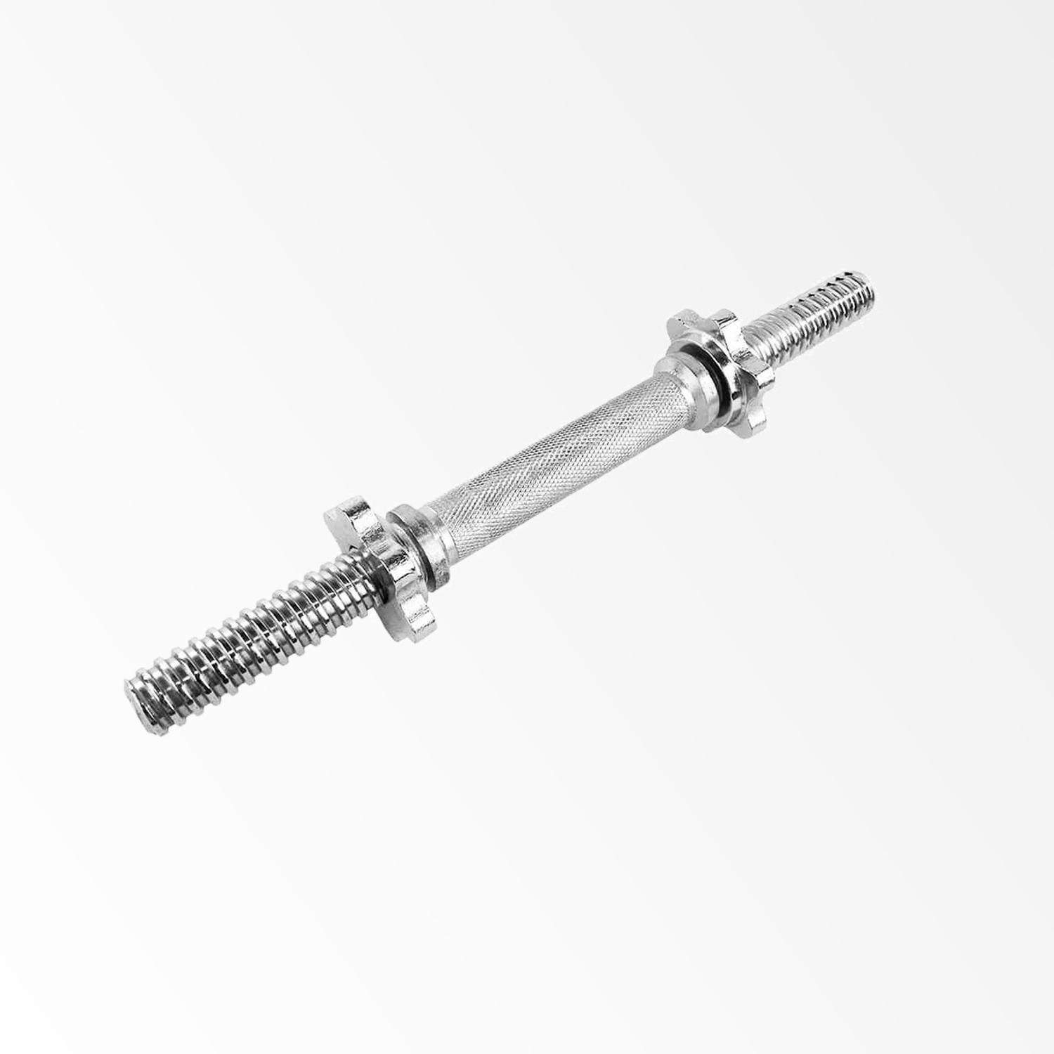 Barra Mancuerna Metalica 35cm Cromada-2