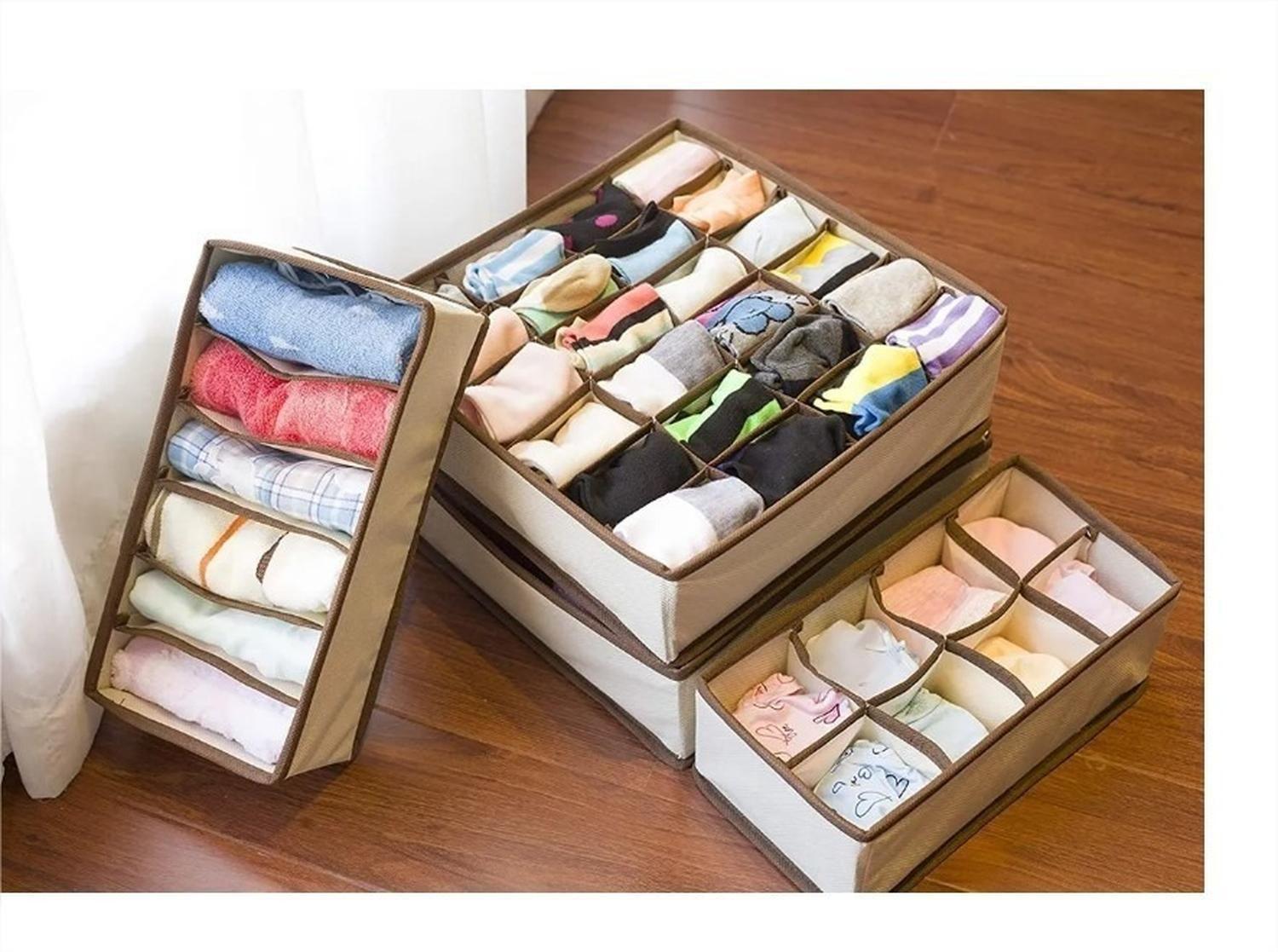 Set De 4 Organizador De Ropa Interior Plegable Para Cajones-7