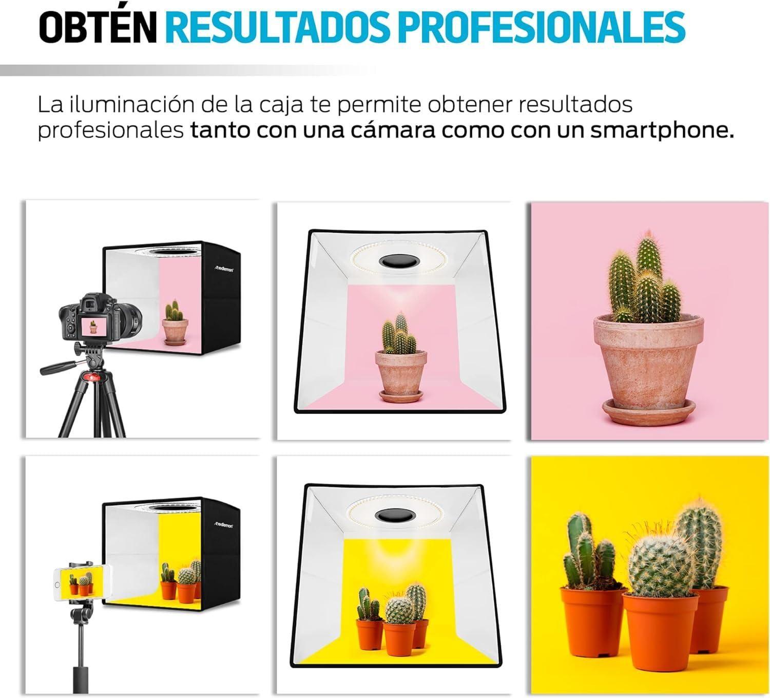 Mini Estudio Fotográfica 30x30 Caja Luz Fotografía Luces Led-6