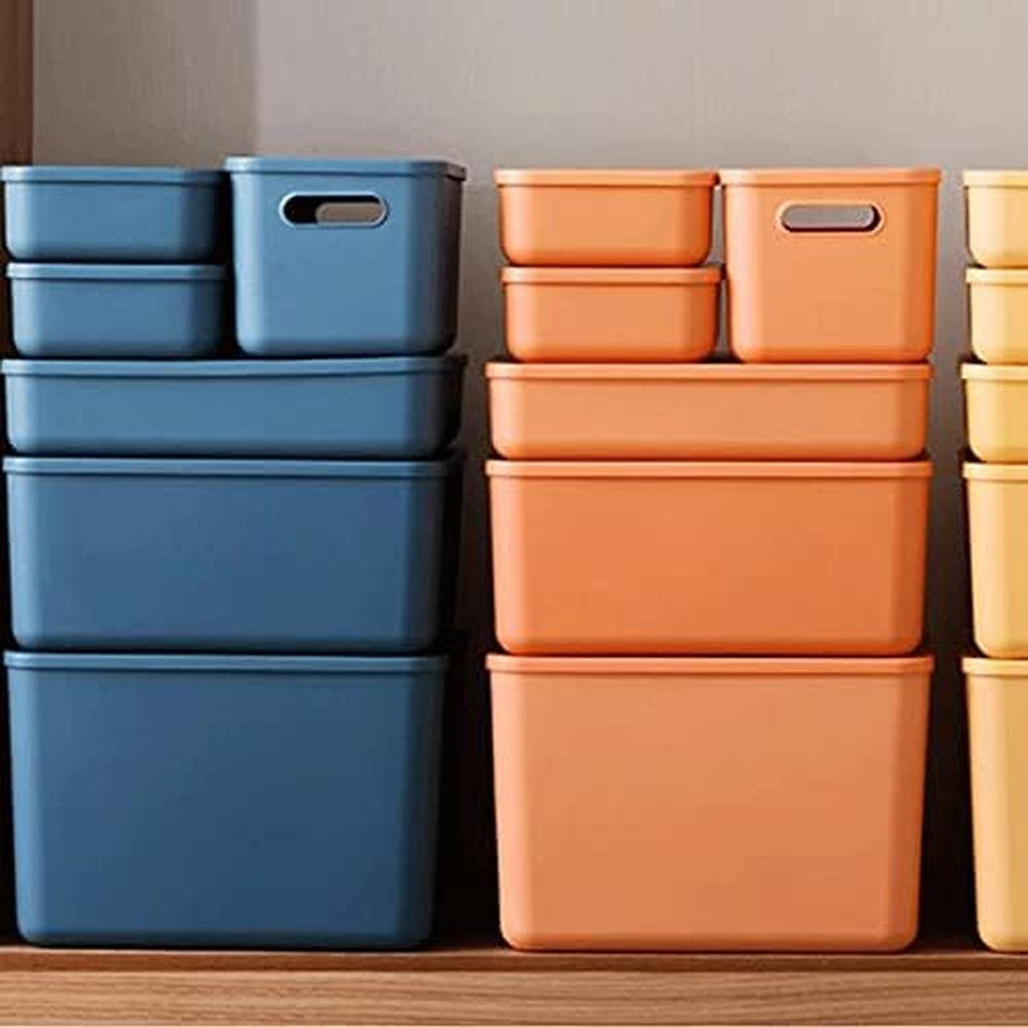 Pack 5 Cajas Organizadoras Plásticas Canasto Cocina Closet-6