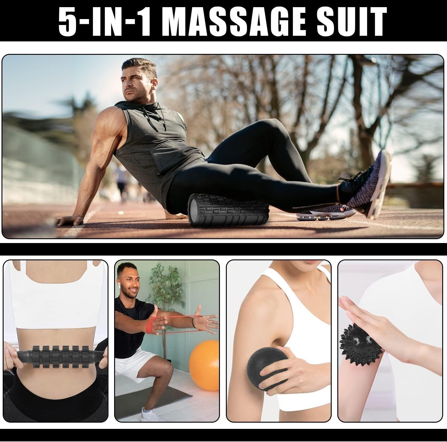 Rodillo Y Set Completo Elongacion Masaje Foam Roller-4