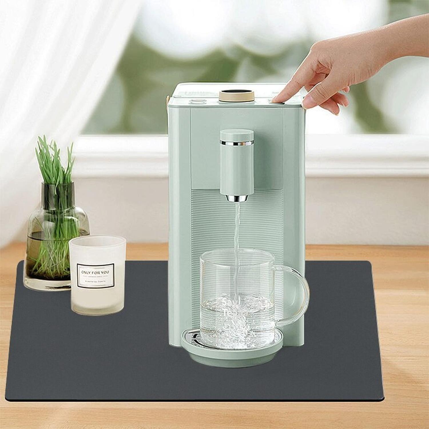 Alfombra Absorbente Café Antideslizante Para Secar Platos 40x50 40x50 GRIS-3