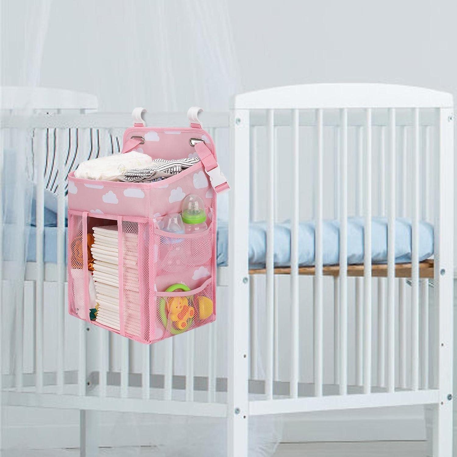 Organizador Cambiador Pañales Para Cuna Carrito De Pañal-2