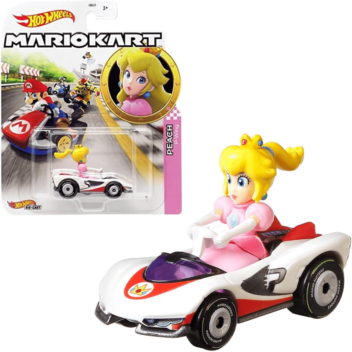 Hot Wheels Vehículo Mario Kart - Princesa Peach-0
