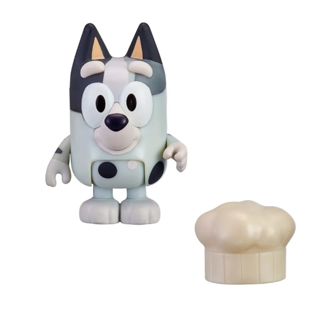BLUEY FIGURA Y ACCESORIOS - MUFFING Y GORRO DE CHEF -2