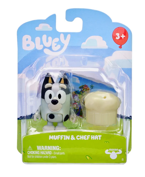 BLUEY FIGURA Y ACCESORIOS - MUFFING Y GORRO DE CHEF -3