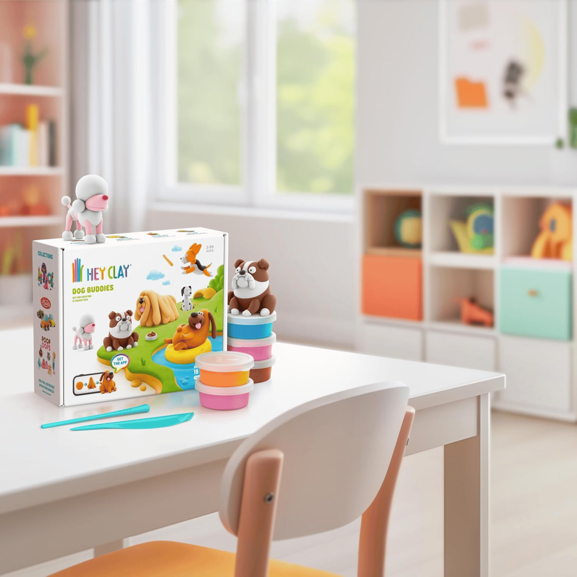 Hey Clay Dog Buddies Set De Plasticinas -3