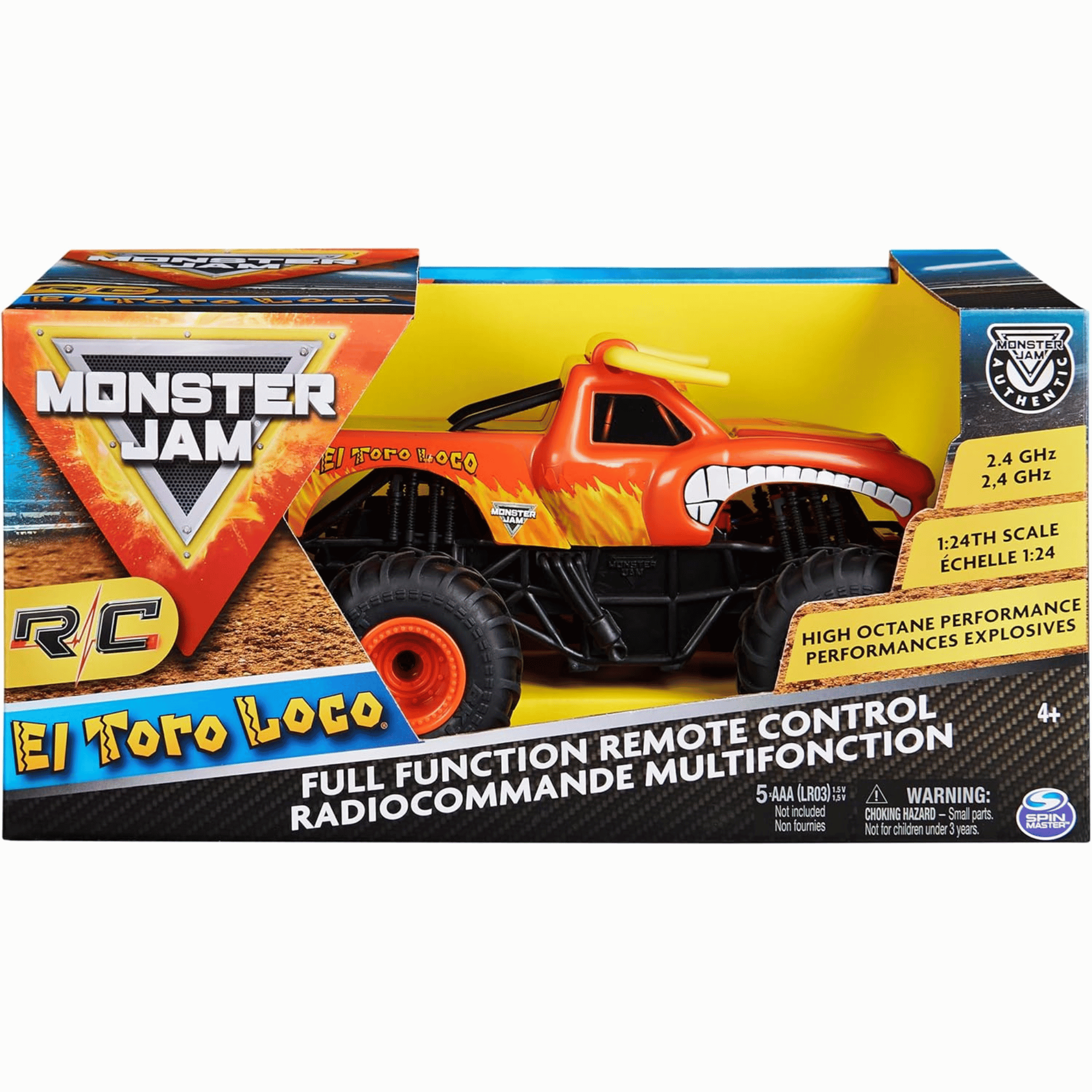 Monster Jam Monster Truck Vehiculo Radio A Control El Toro Loco-0