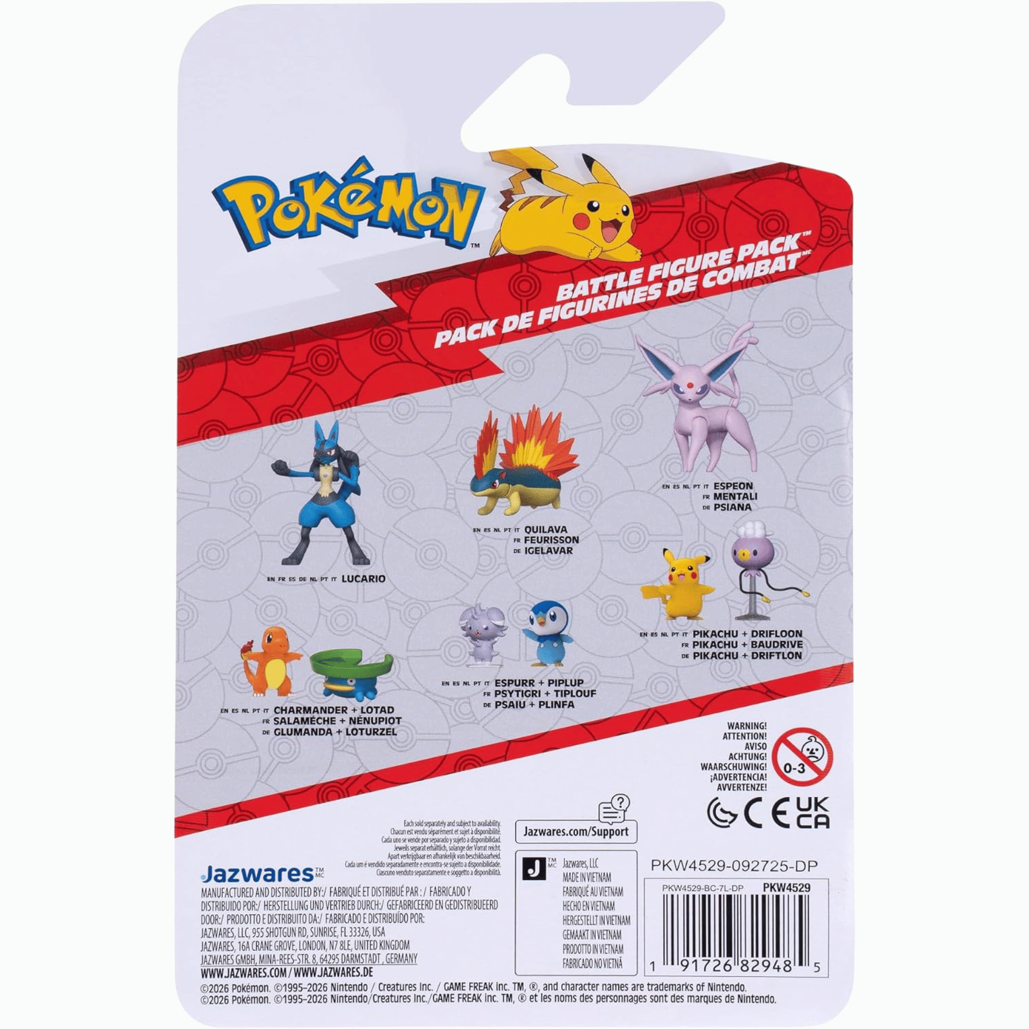 Pokemon Pack 2 Figuras De Combate Charmander Y Lotad-6