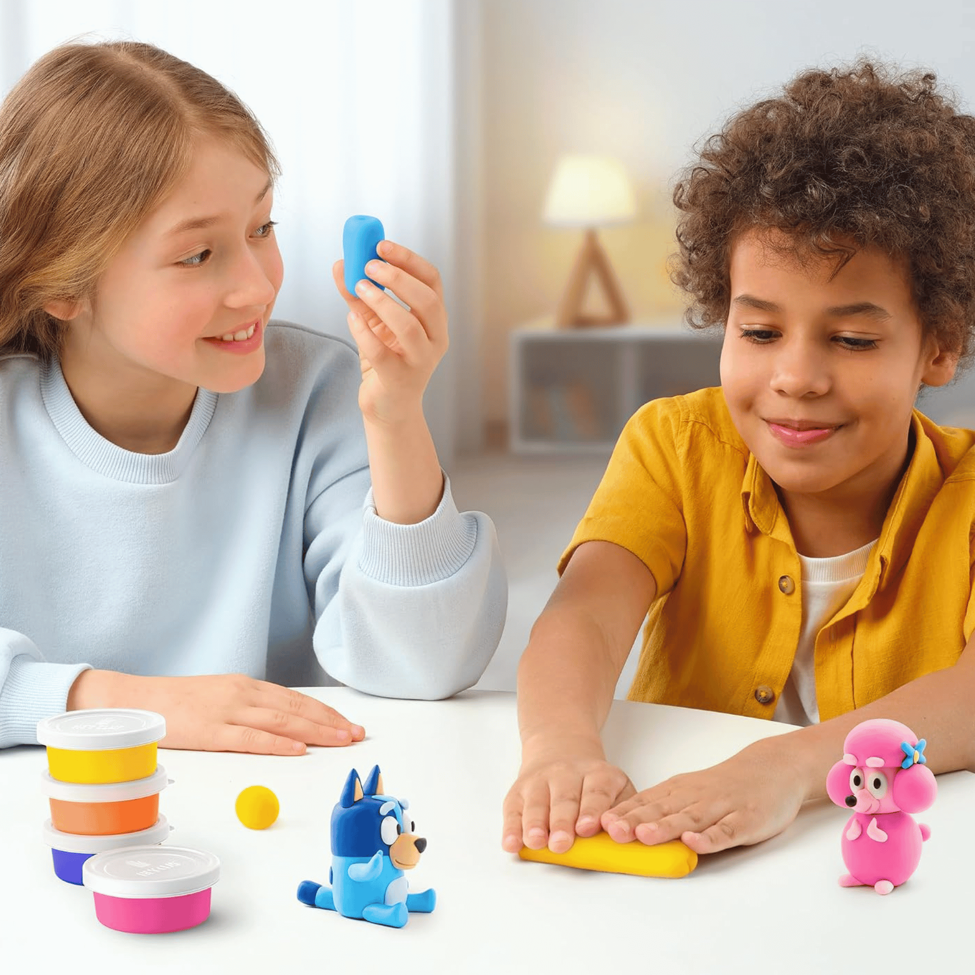 Hey Clay Set De Plasticinas Bluey Y Amigos-4