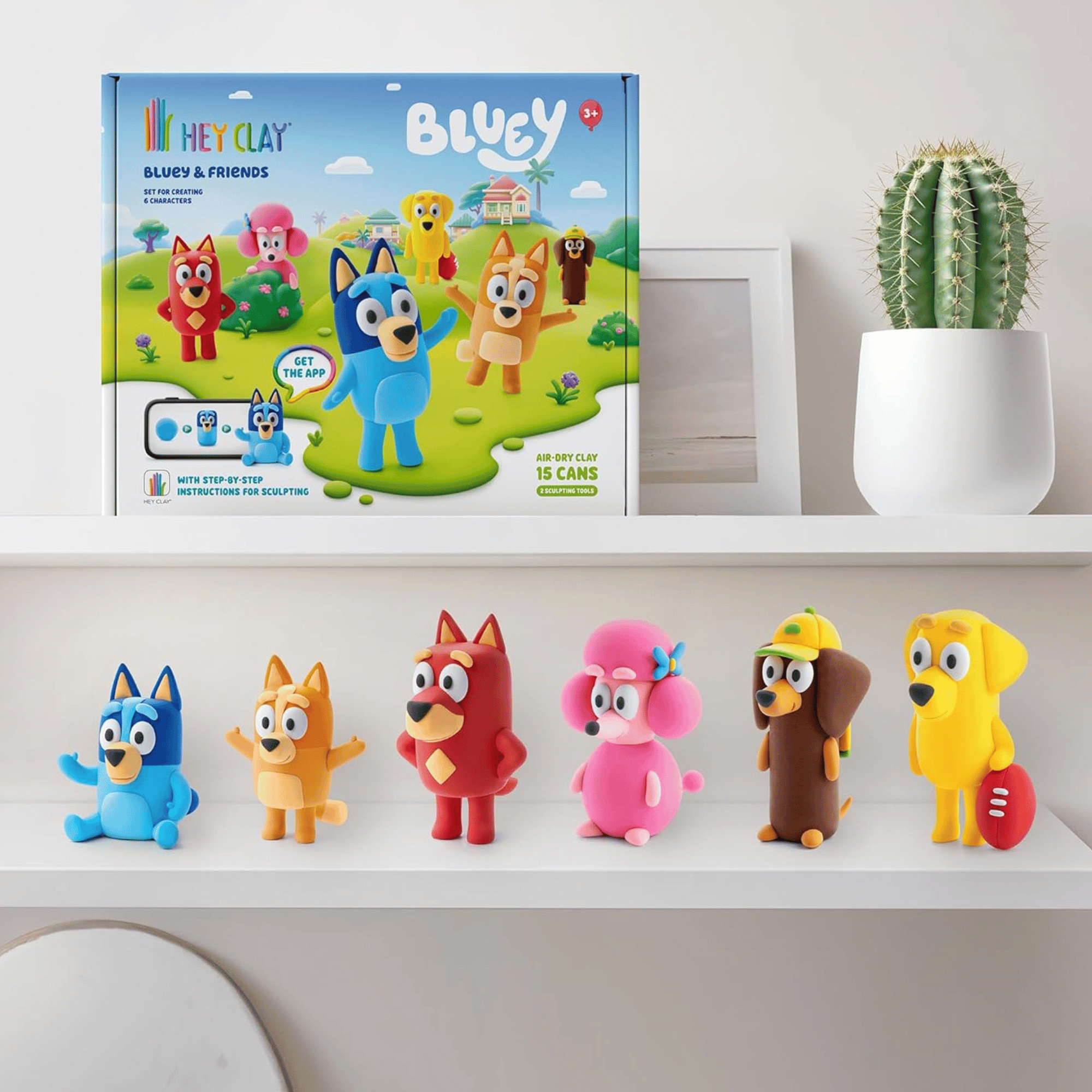 Hey Clay Set De Plasticinas Bluey Y Amigos-5