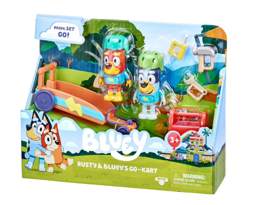 BLUEY RUSTY Y BLUEY EN GO KART -2