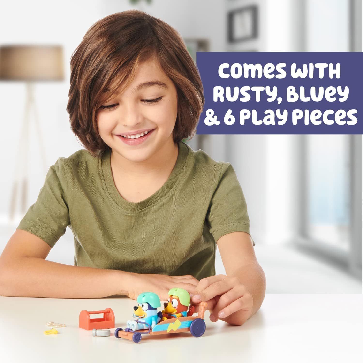 BLUEY RUSTY Y BLUEY EN GO KART -6