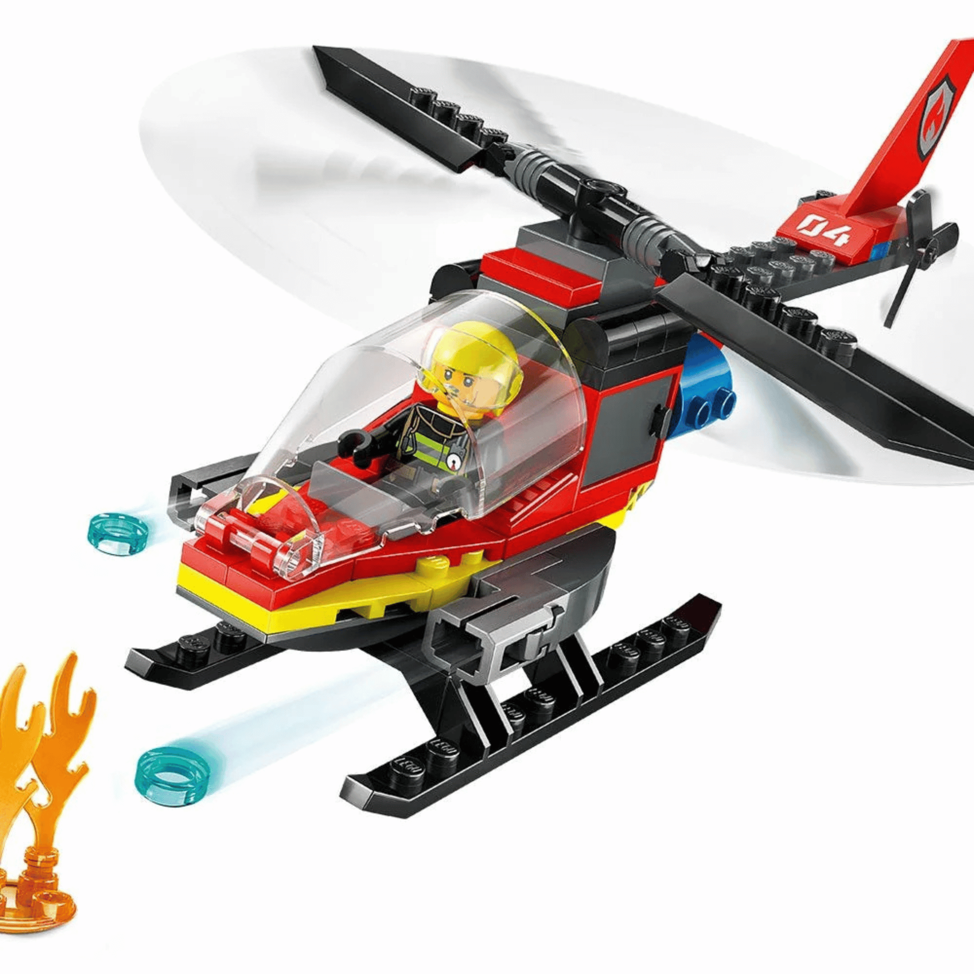 Lego City Helicoptero De Rescate De Bomberos-2