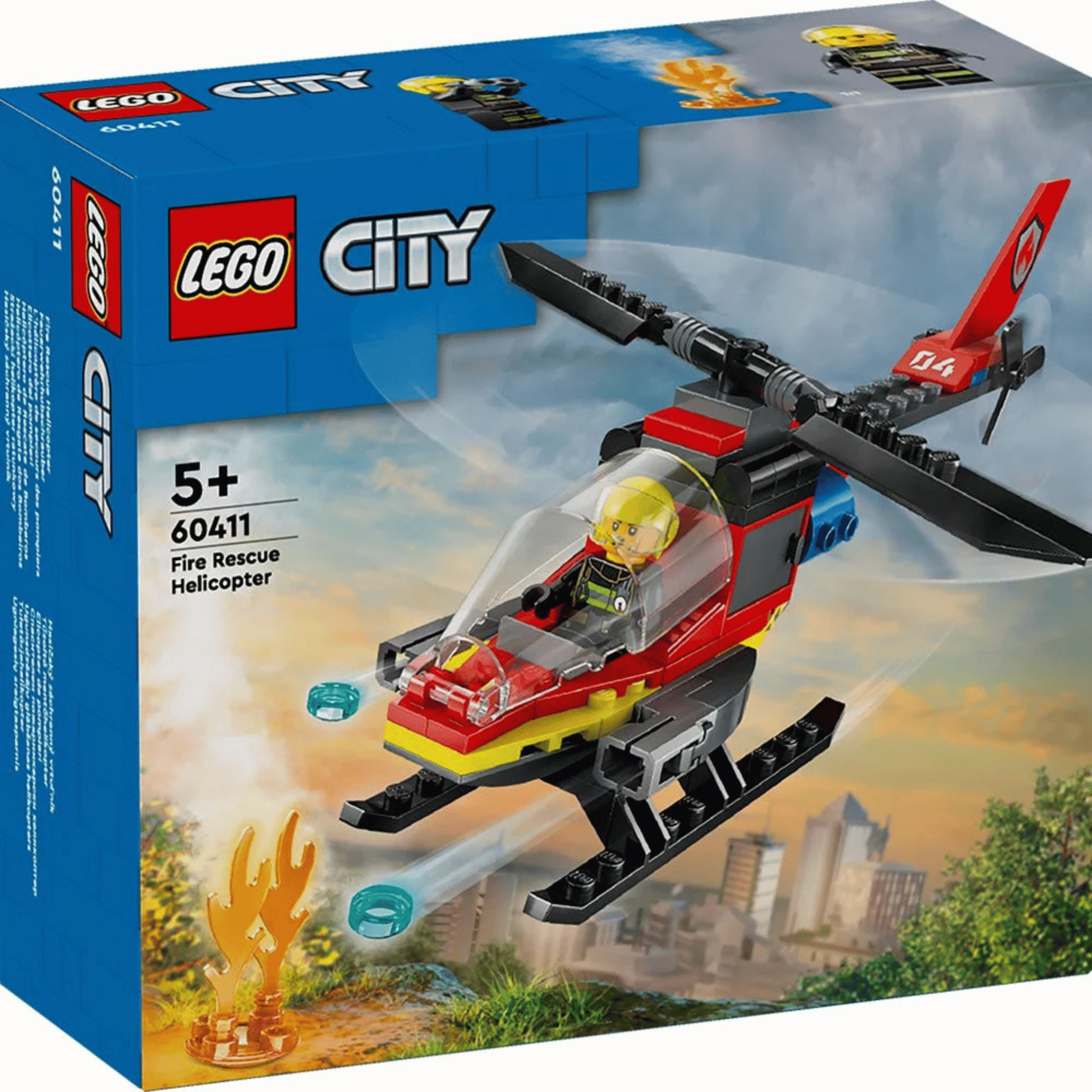 Lego City Helicoptero De Rescate De Bomberos-6