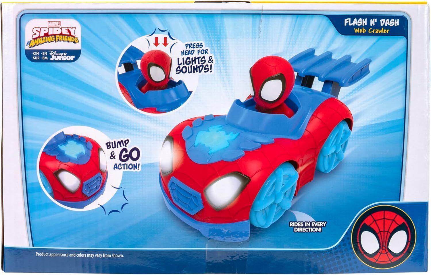 SPIDEY VEHICULO FLASH AND DASH CON LUZ Y SONIDO-7