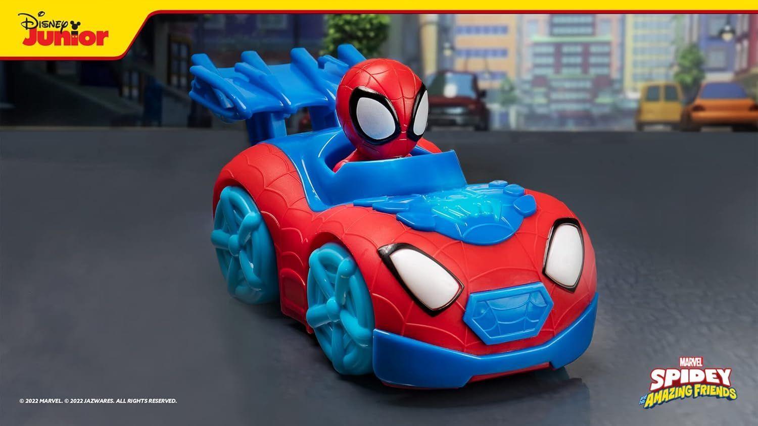 SPIDEY VEHICULO FLASH AND DASH CON LUZ Y SONIDO-5