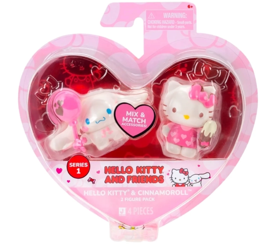 HELLO KITTY PAK 2 FIGURAS CORAZON ALEATORIO -3