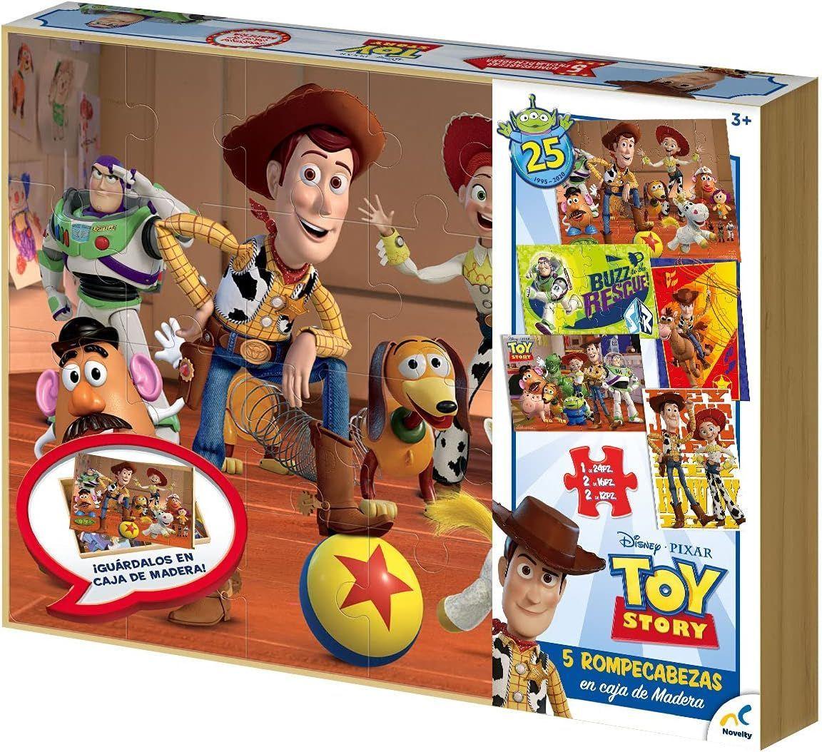 ROMPECABEZAS TOY STORY 5 EN 1 CAJA MADERA -2