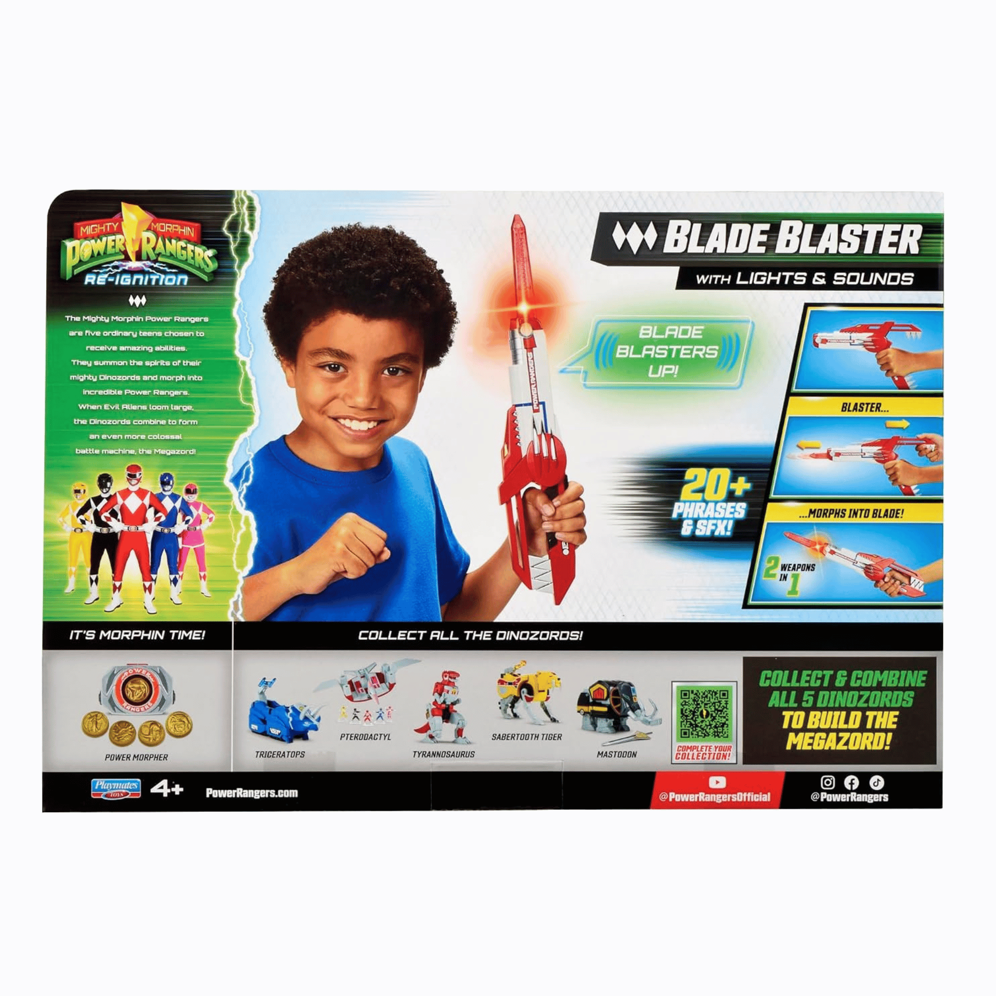 Power Rangers Blade Blaster Con Luz Y Sonido-5
