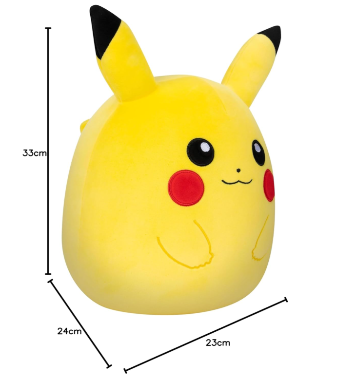PELUCHE POKEMON SQUISHMALLOWS PIKACHU 35 CMS-5