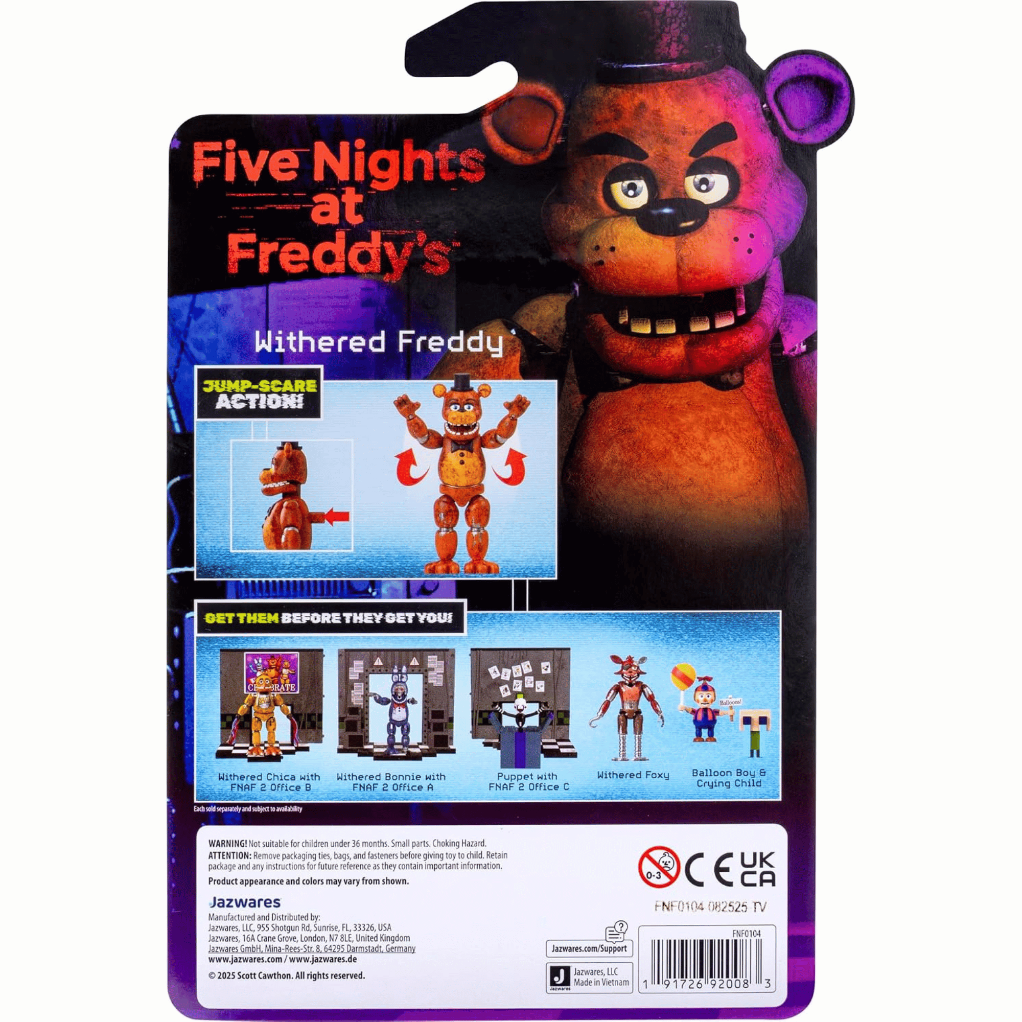 Five Nights at Freddy's Figura 13 Cm Withered Freddy Articulada-6