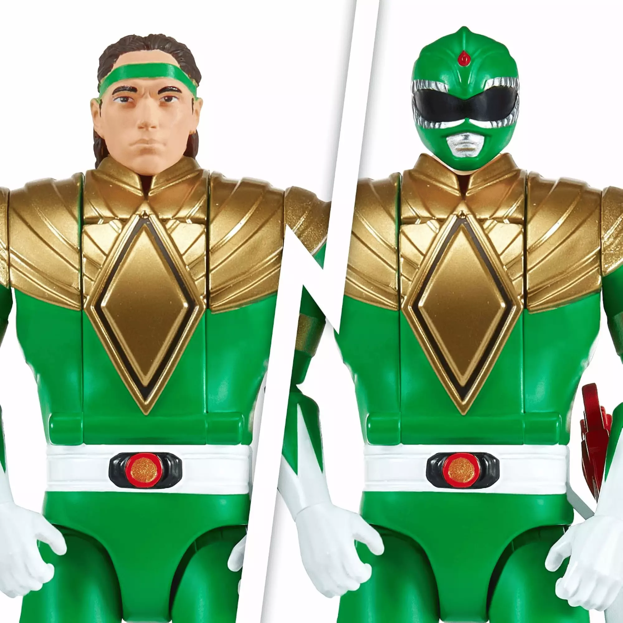 Power Rangers Figura Gira Cabeza Green Ranger-4
