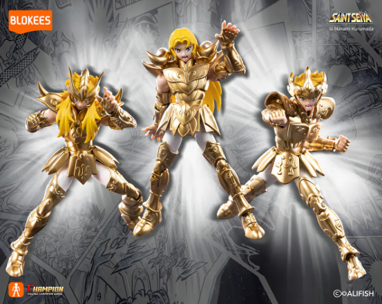 CABALLEROS DEL ZODIACO FIGURA LEO AIOLIA CHAMPION CLASS SAINT SEIYA-6