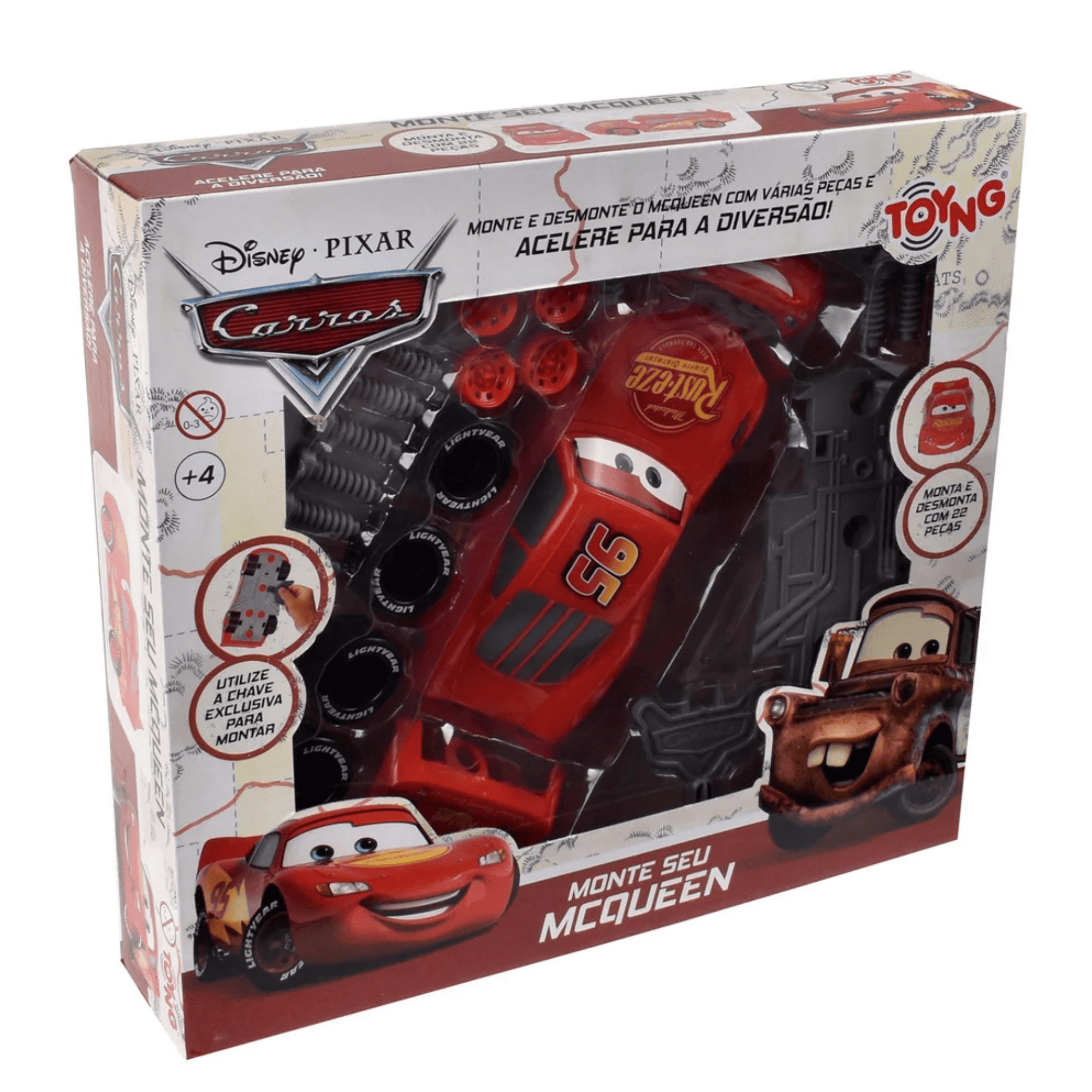 Auto Cm Rayo Mcqueen Cars Monta Tu Mcqueen-5