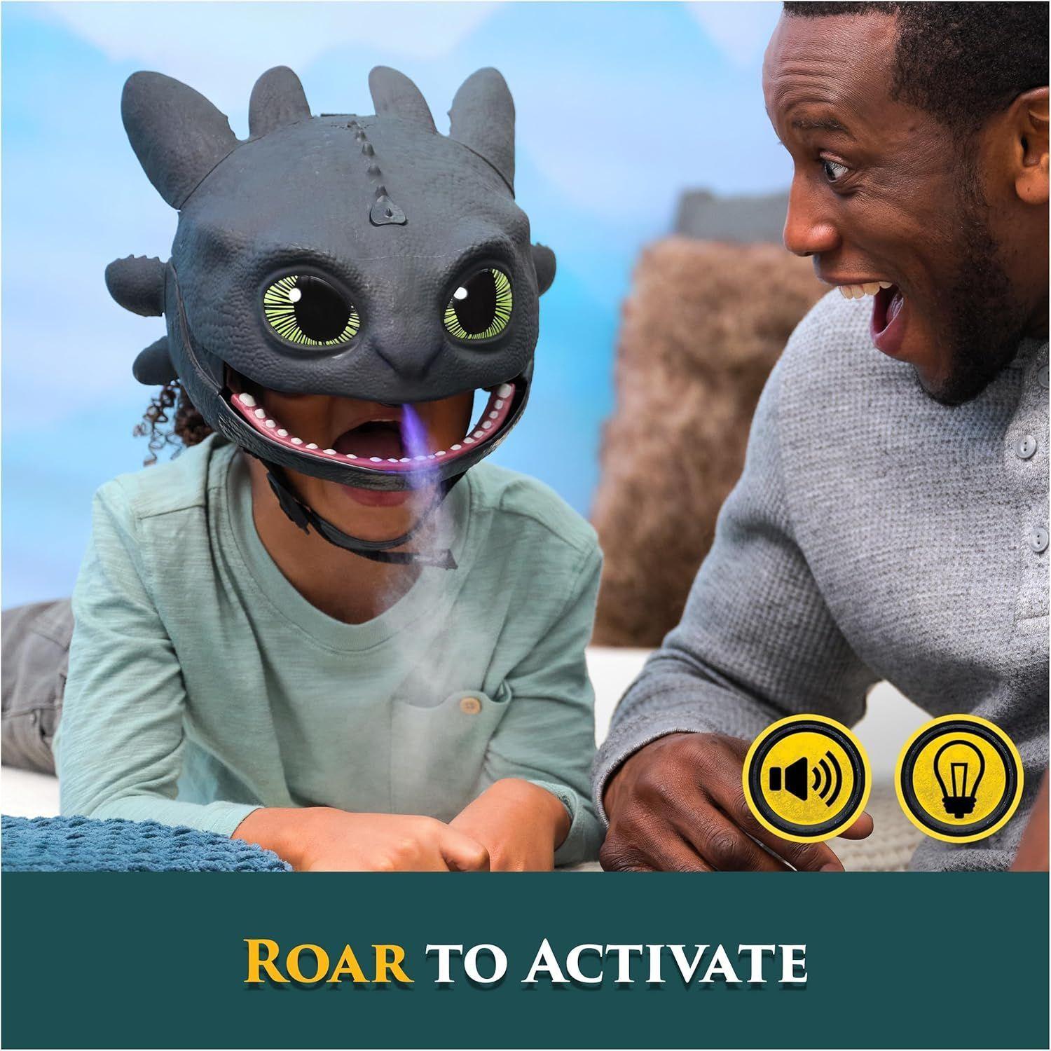 MASCARA BLAST AND ROAR TOOTHLESS MASK  CON SONIDO Y NIEBLA COMO ENTRENAR A TU DRAGON-7