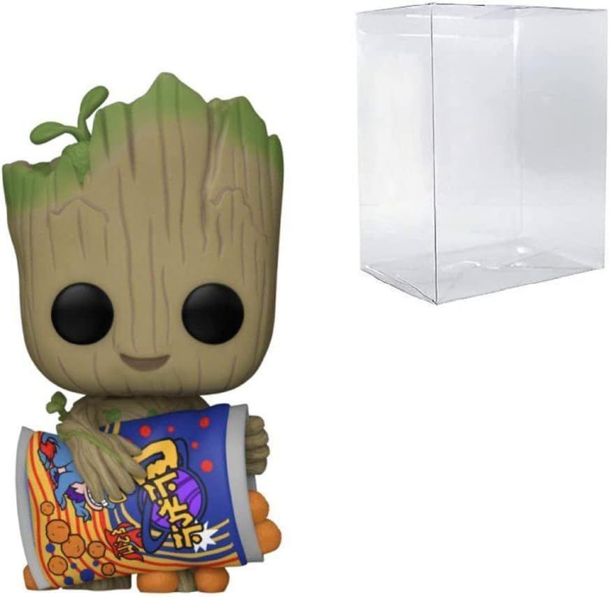 FUNKO POP! GROOT WITH CHEESE PUFFS - 1196 I AM GROOT MARVEL-3