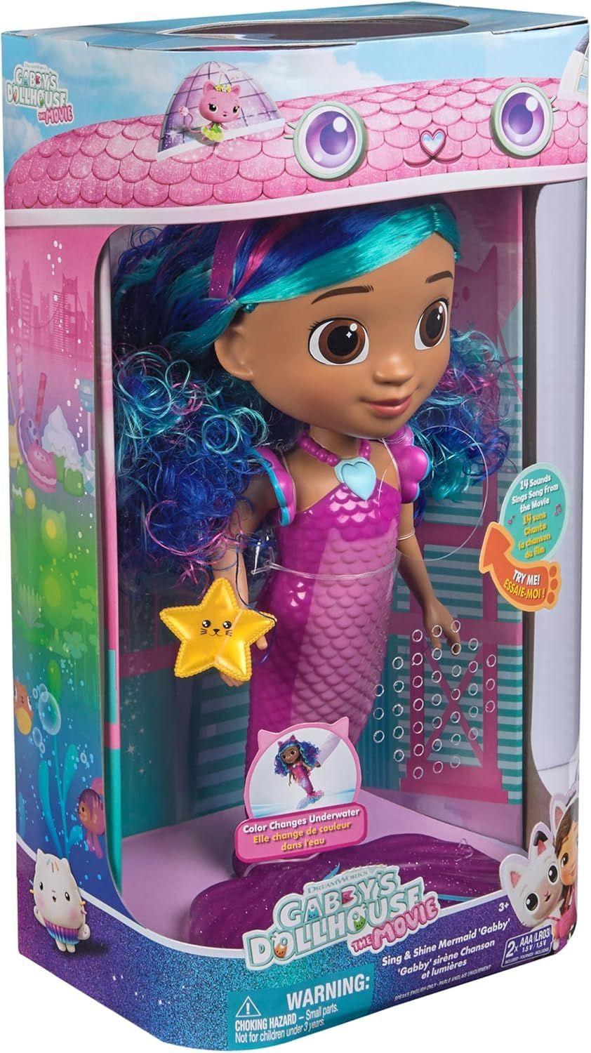 Muñeca Sirena con Luz y Sonido.  Película Gabby´s Dollhouse-2