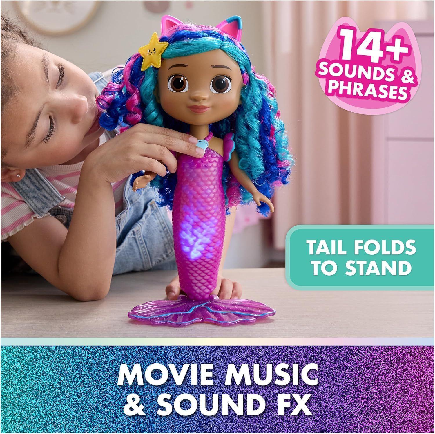 Muñeca Sirena con Luz y Sonido.  Película Gabby´s Dollhouse-4