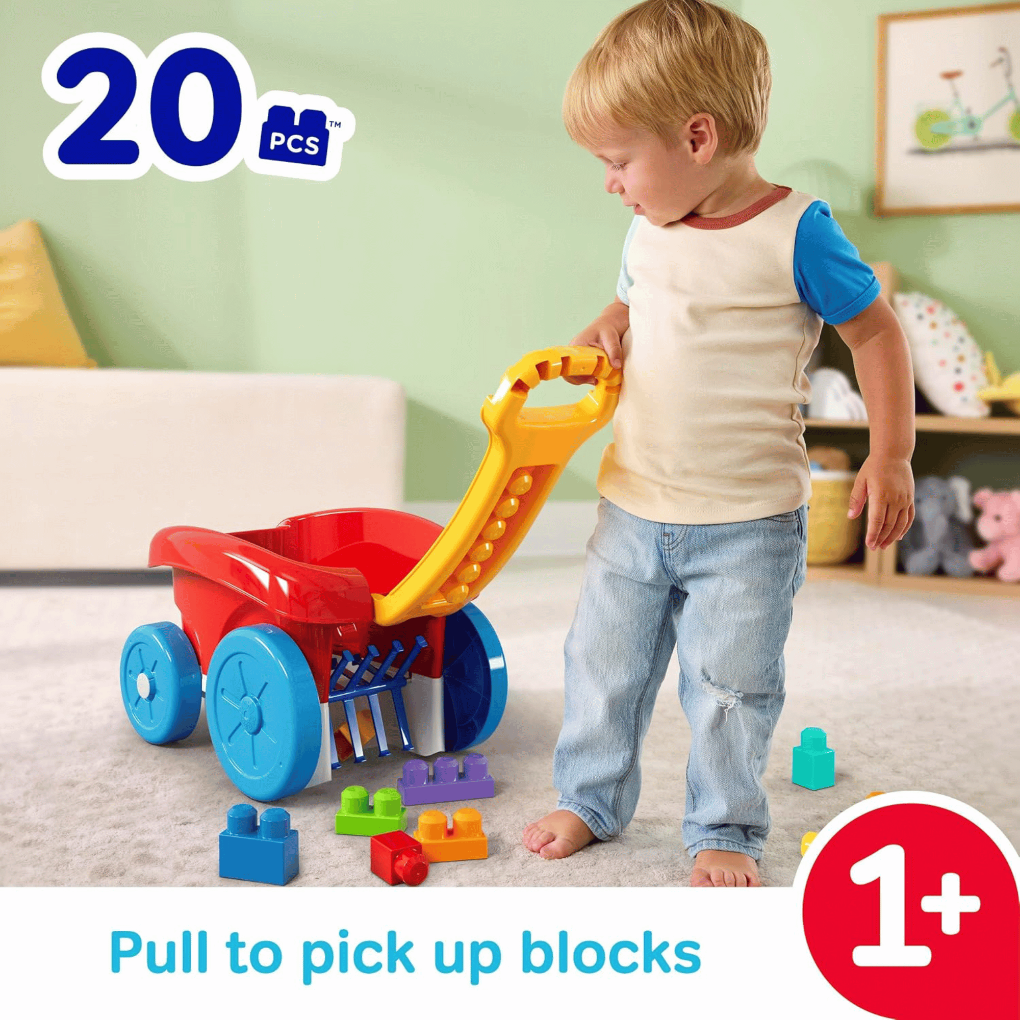 Mega Bloks Vagon Para Recoger Bloques-2
