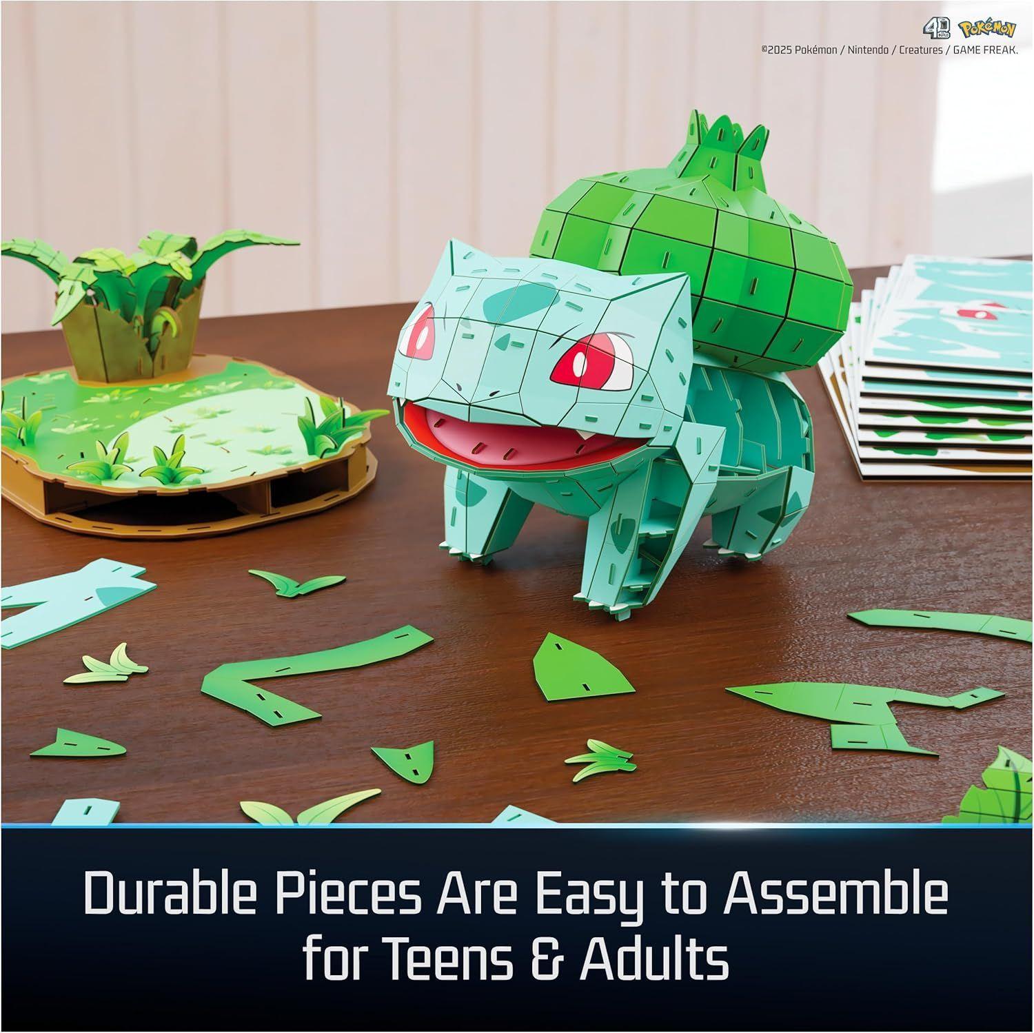 POKEMON PUZZLE 3D FIGURA BULBASAUR  4D BUILD-5