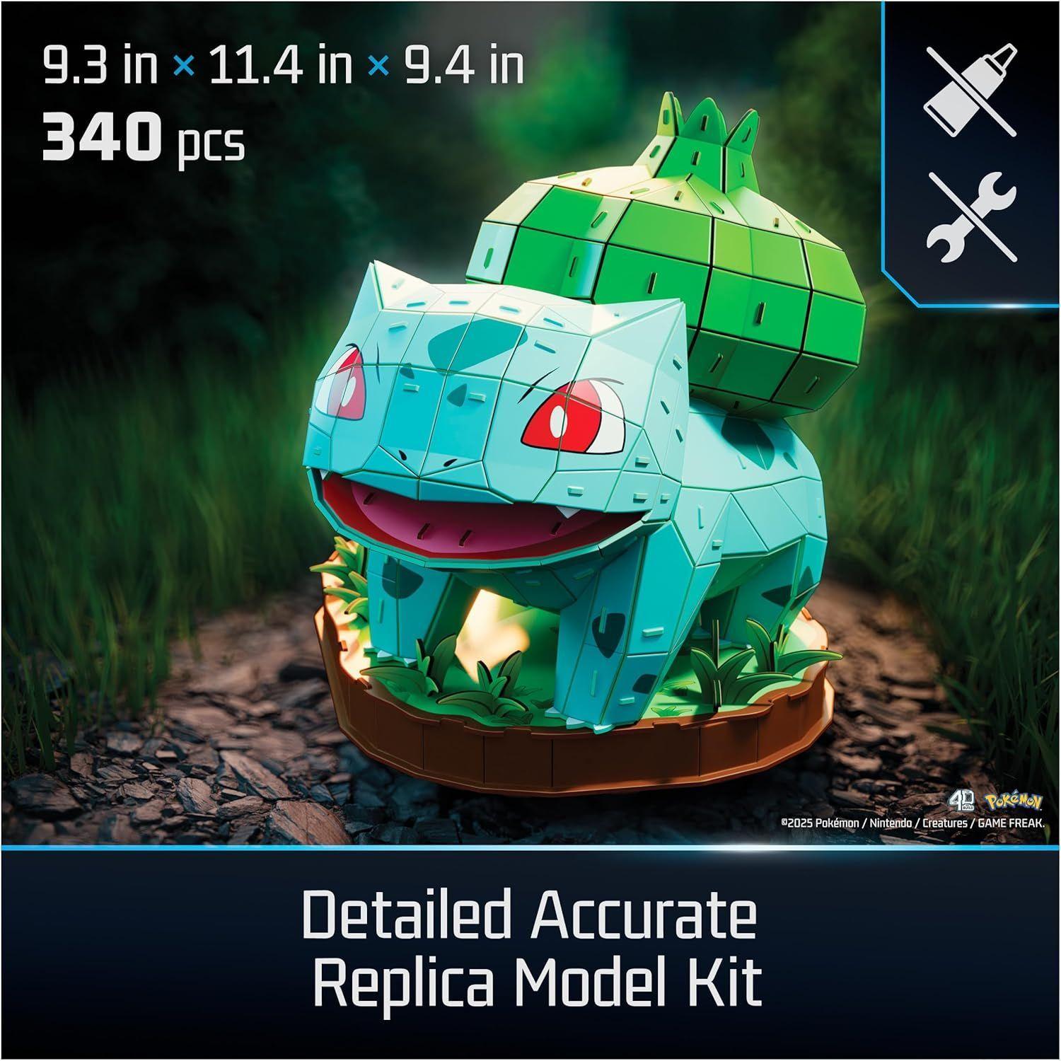 POKEMON PUZZLE 3D FIGURA BULBASAUR  4D BUILD-7
