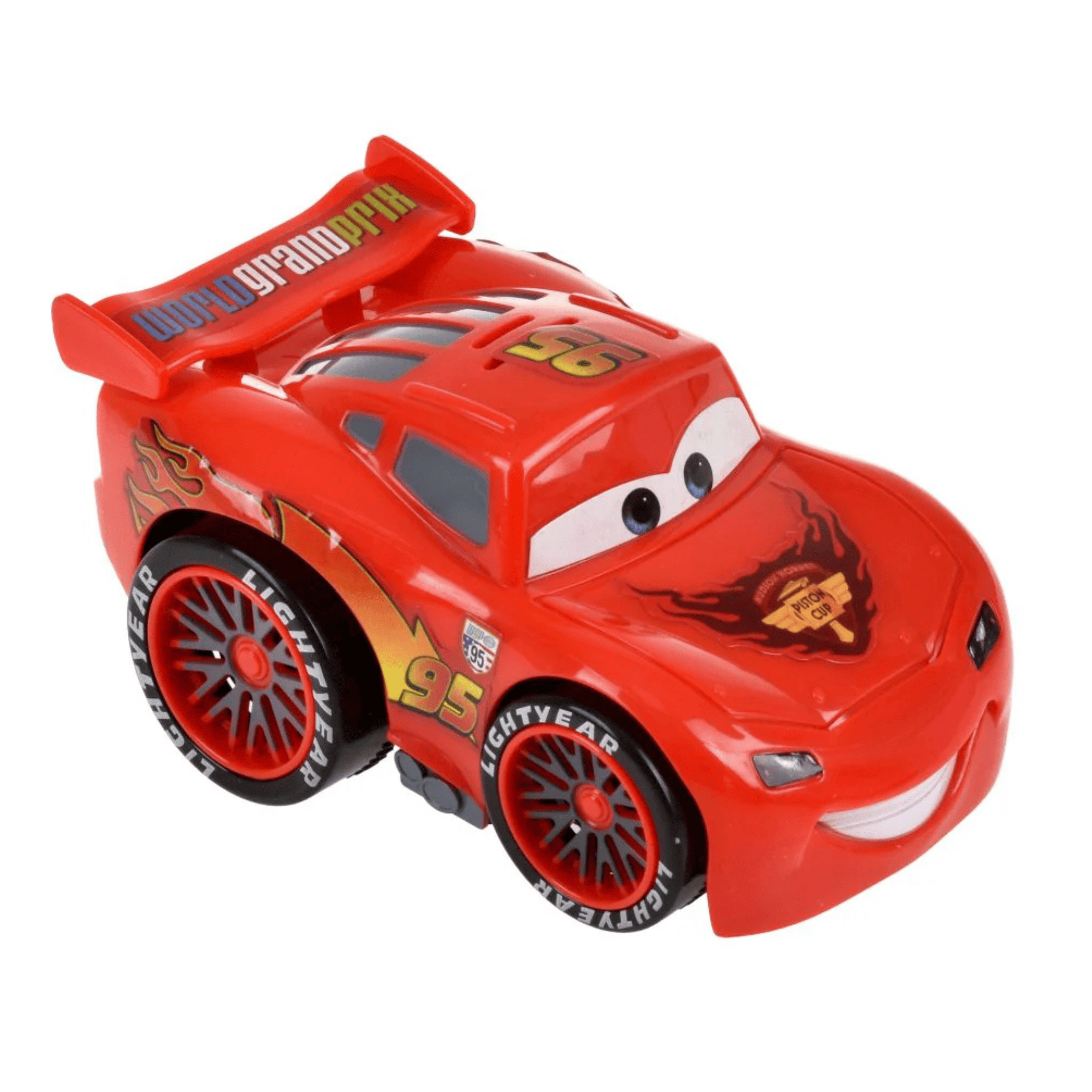 Cars Auto A Bateria 13 Cm Con Sonido Y Movimiento Rayo Mcqueen-3