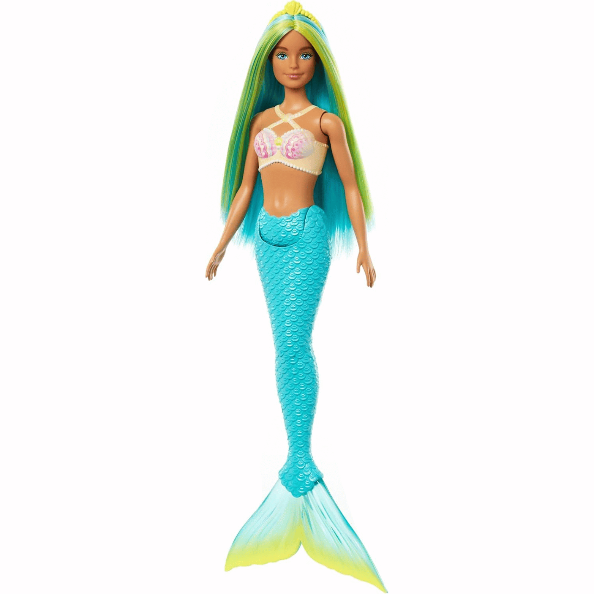 Barbie Muñeca De Sirenas Con Cabello De Fantasia Azul-3